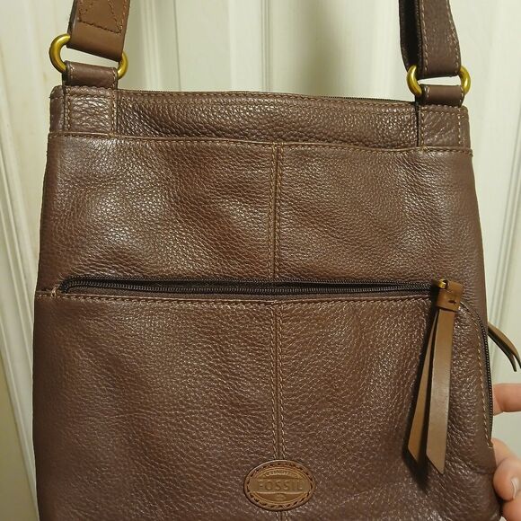 Fossil MORGAN Brown Leather Bag - Picture 3 of 7
